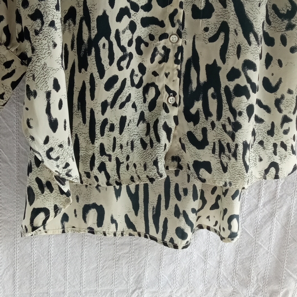 Melissa McCarthy Seven7 Silk Print Tunic Top - Picture 5 of 6